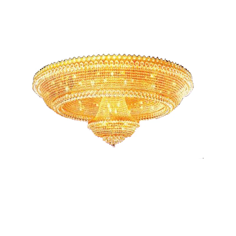 Fancy crystal drop ceiling light fixture