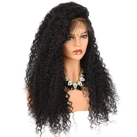 

Cheap 150% density raw virgin cuticle aligned brazilian natural human hair lace front wigs glueless kinky curly full lace wig
