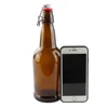Custom 500ml brown swing top finish empty amber glass beer bottles