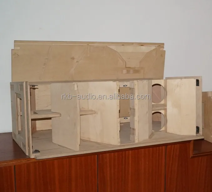 Empty Plywood Subwoofer Cabinet Speaker Box Line Array W8lc Cabinets 3 4 La215m Empty