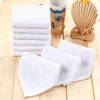 In Stock Soft High Absorbency 100% Cotton 32x32cm 60g White Face Towel