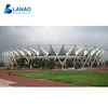 Large scale stadium shade tents PVDF tensile fabric tent metal shade membrane building structure