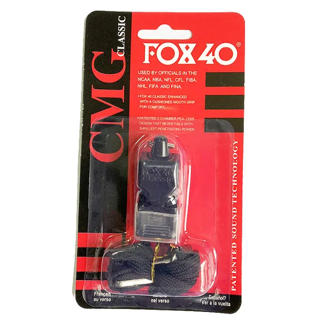 

Outdoor Emergency Referee FOX Whistle With Blister Card Packing, Optional