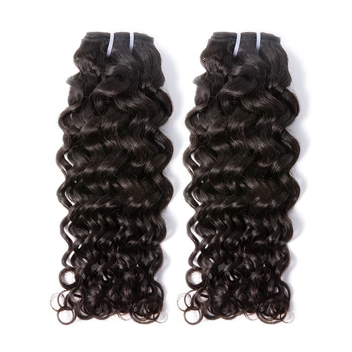 

Wholesale virgin italian curly French curly cuticle aligned weave human hair bundle with frontal closure, Natural color 1b to #2