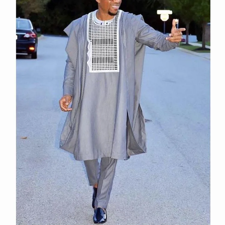 Loverbeauty Traditional New Design Men African Clothing Plus Size Long Sleeve African Dashiki Clothing