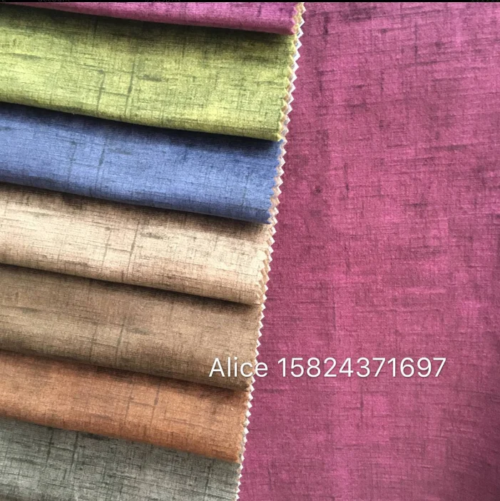 wholesale  sofa fabric / polyester  / knitted holland  velvet with print  design for home textile sofa fabric