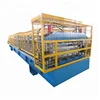 Iron building material machinery factory making double layer metal corrugated roofing IBR wall sheet forming machines for sale
