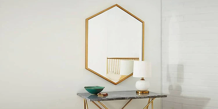 metal bathroom mirror