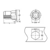 THIN SHEET NUT INSERT FLAT HEAD STAINLESS STEEL A2 HALF HEX TYPE