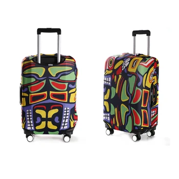 Luggage Cover Elastic Spandex Protective Travel Bag Sublimation Offset Printed Suitcase Case Covers