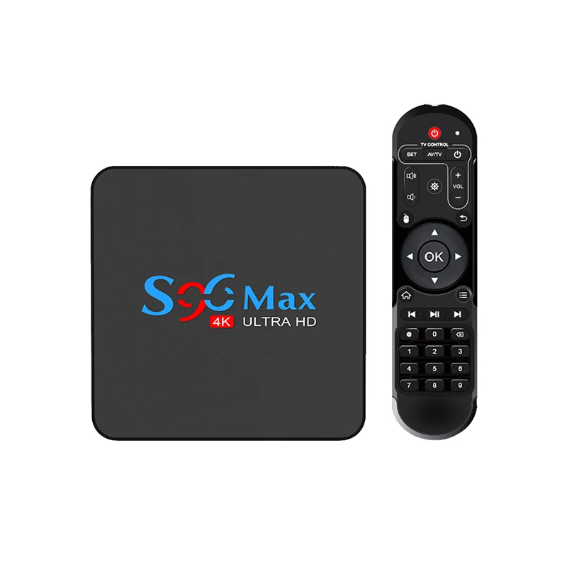 

2019 High grade S96 MAX firmware update 4k rk3318 4gb ram 32gb rom hd media player 5g wifi android 9.0 tvbox