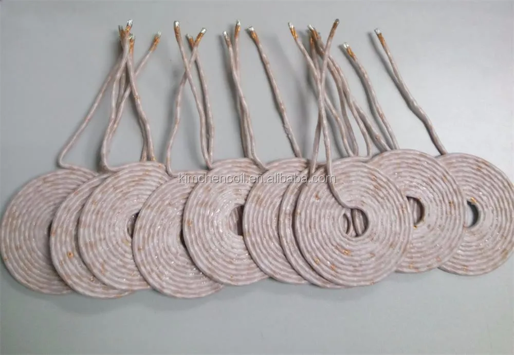 1000W flat Induction Heating pancake coil with OD 65mm