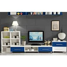 Fire stone surface living room furniture sets wood tv stand