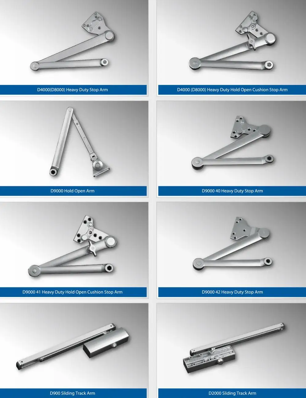 Medium Heavy Duty Door Closer Parts Hold Open Arm Perkomatic Concealed
