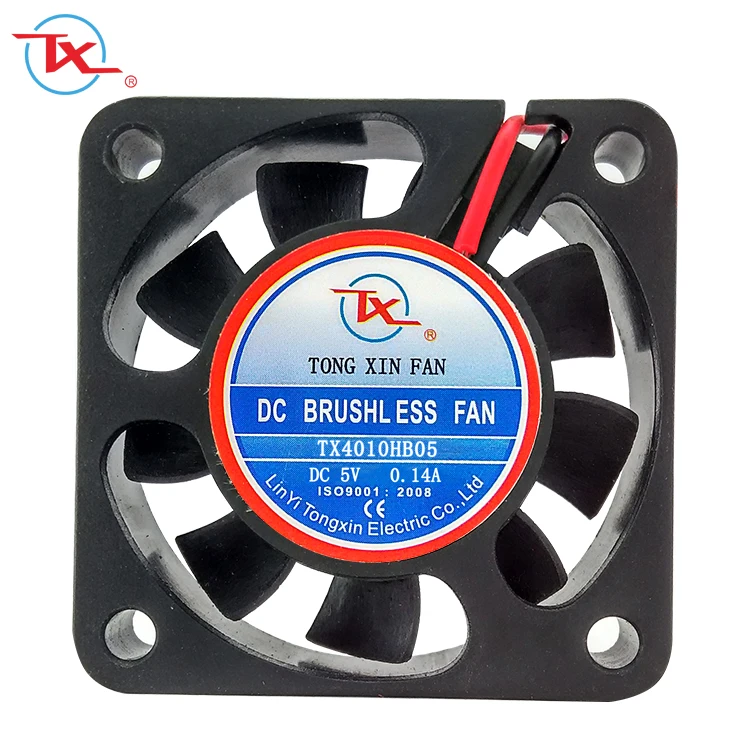 

40mm CE certificate small 40*40*10mm 4010 dc brushless 24v axial flow computer cooling fan, Radiator Motor Brushless 5v 12v 24v, Black