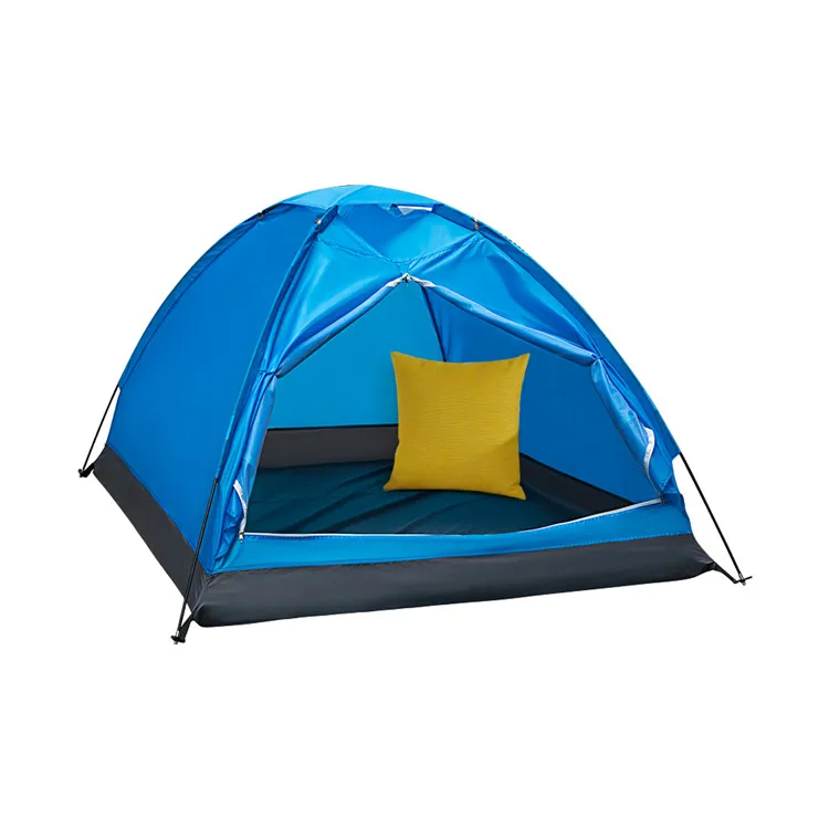 

Assured trade Popular Custom blue color family camping tent waterproof 2 person ultralight outdoor camping tent, Blue or as your request