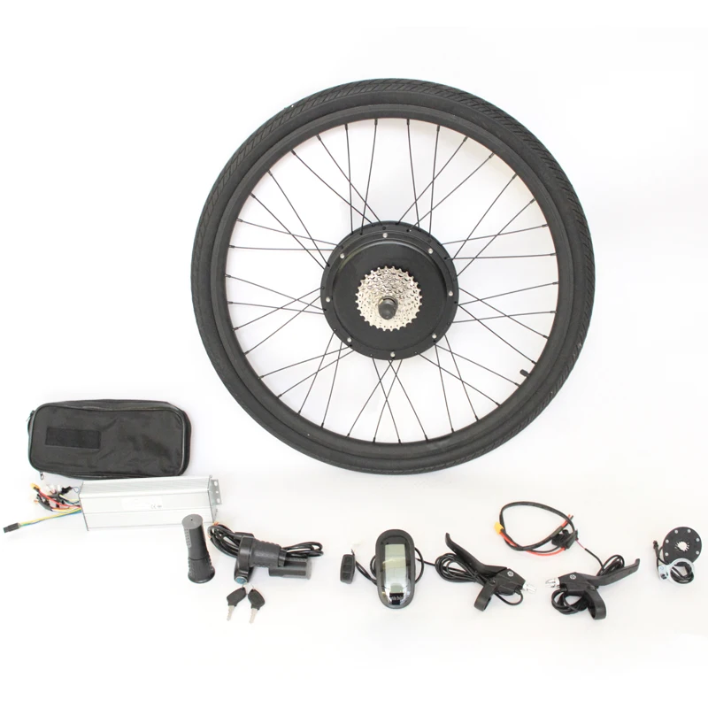 Ship From EU 48V 1500W Ebike Bicycle Rear Wheel Motor LCD 26 27.5 28inch Electric conversion kit