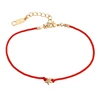 74708 Xuping new style best-selling vogue circle red string anti allergy gold chains bracelet with free lead and nickel