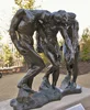 Large outdoor figure statue sculpture - bronze rodin the three shape