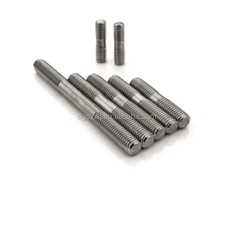 Carbon Steel Double Ended Thread Hex Headed Headless Screw Bolt Double