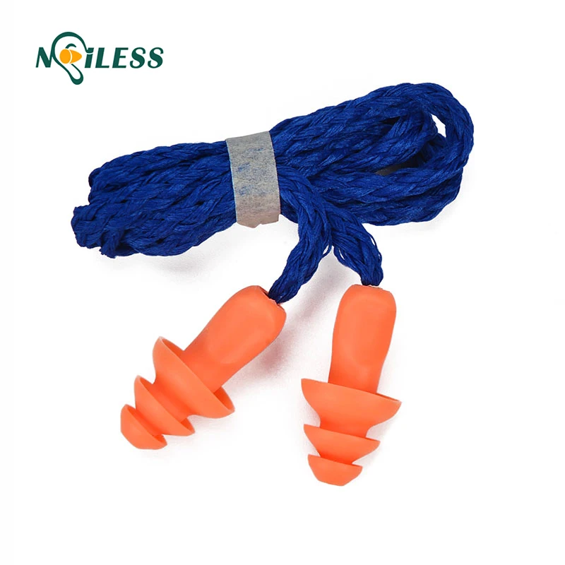 
hot selling custom ear plugs silicone corded earplugs 