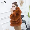 New Popular Cheap Hot Sale Top Quality wool collar coat fox fur