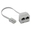 RJ45 LAN Splitter Combiner 1 to 2 Way Connector Adaptor use with CAT6 CAT5 CAT5e network cable
