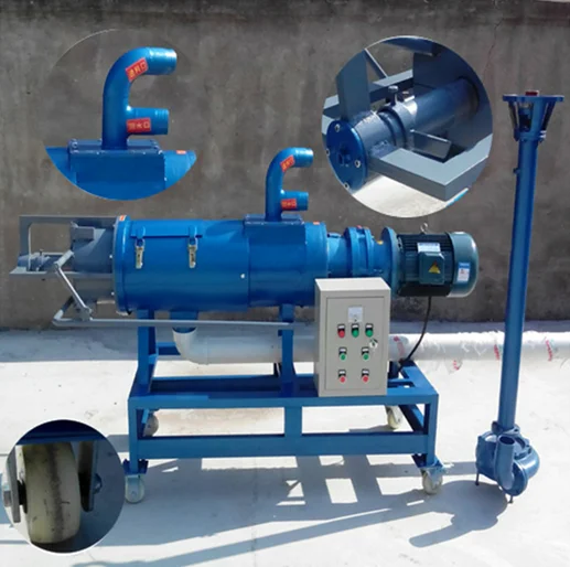 
Economical Chicken dung separating water manure animal feces dewatering machine 