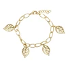 75066 Xuping new designed gold plated leaf gold women bracelet jewelry