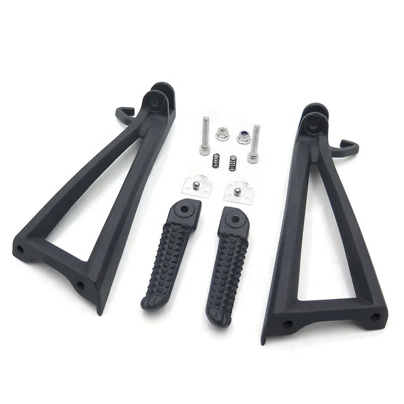 

Motorcycle Rear Foot Pegs Brackets Footrests Footpeg Foot Rests For Yamaha YZF-R6 06-14, As photo show