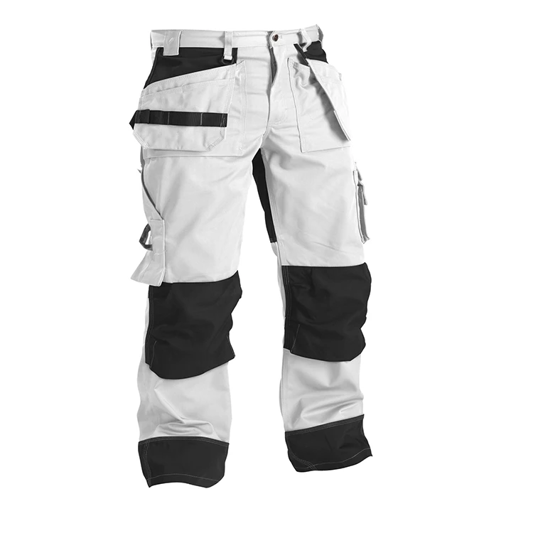 white and black cargo pants