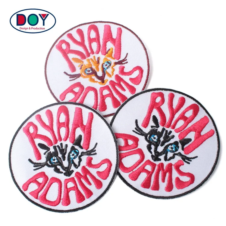 Custom Made Fashion Design Heatseal Backing Fabric 3d Letters Logo