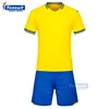 Wholesale top quality blank soccer jersey set cheap training set stock available youth football uniforms
