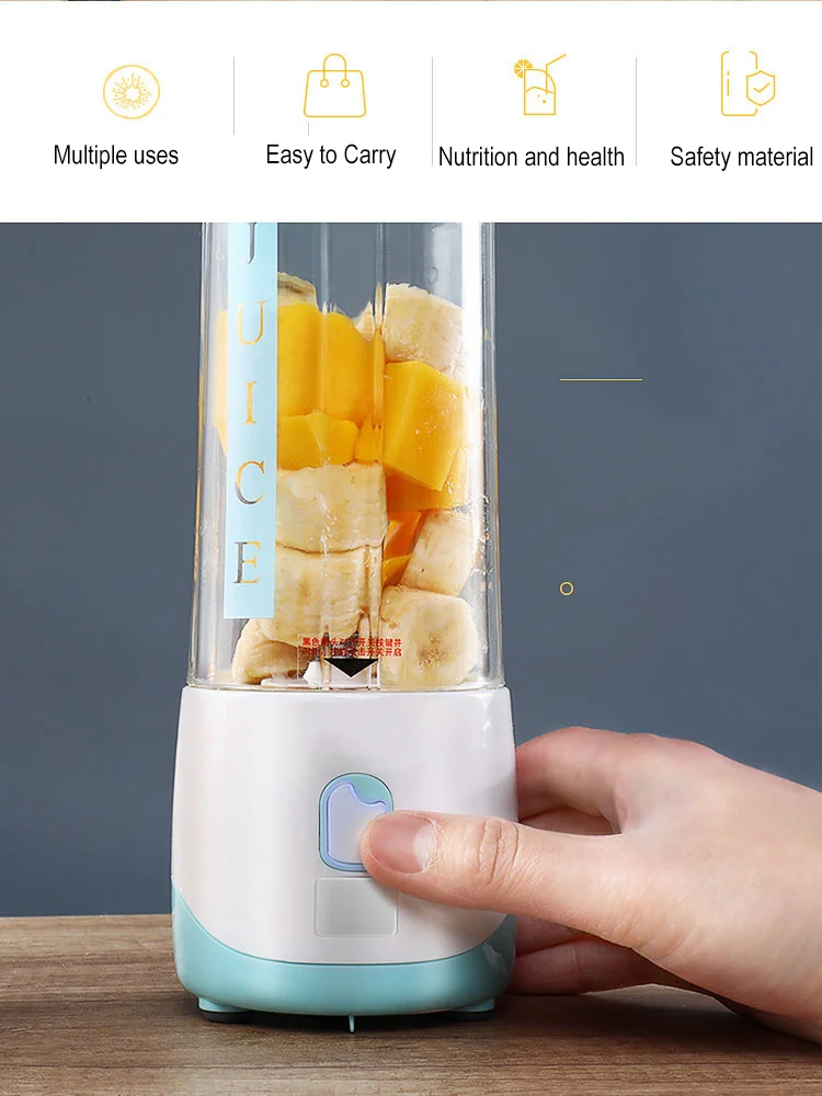 6 blades portable rechargeable juice blender for sale