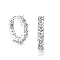 

2017 hotsale high quality 925 sterling silver hoop earrings in white color