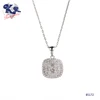Crystal Pendant Necklace Silver Plated Gifts Earring Sets For Women