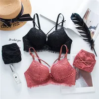 

Top Quality Cheap Price Elegant Lace Women Push Up Underwear Bra Set for Sale