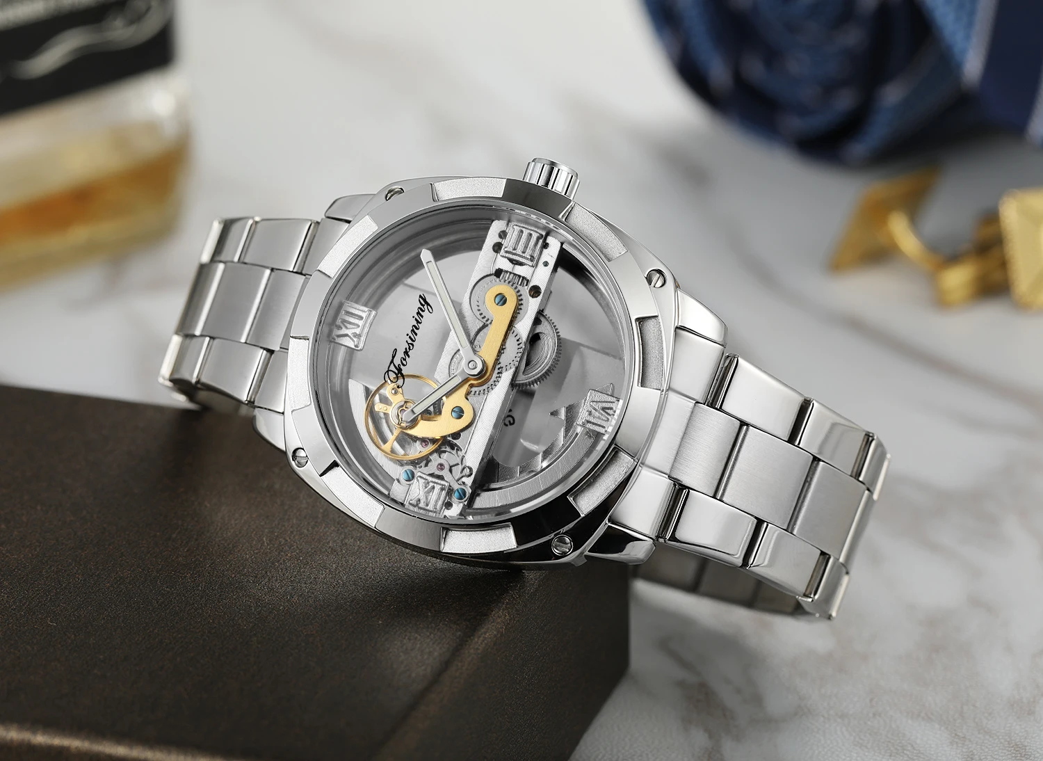 Forsining Watch 2019 New Design Build Your Own Brand Men Stainless ...