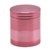 Mini Style Smoking Herb Grinder 40MM 4 Piece Sharp Diamond Teeth Aircraft Aluminum Tobacco Weed Grinder Accessories