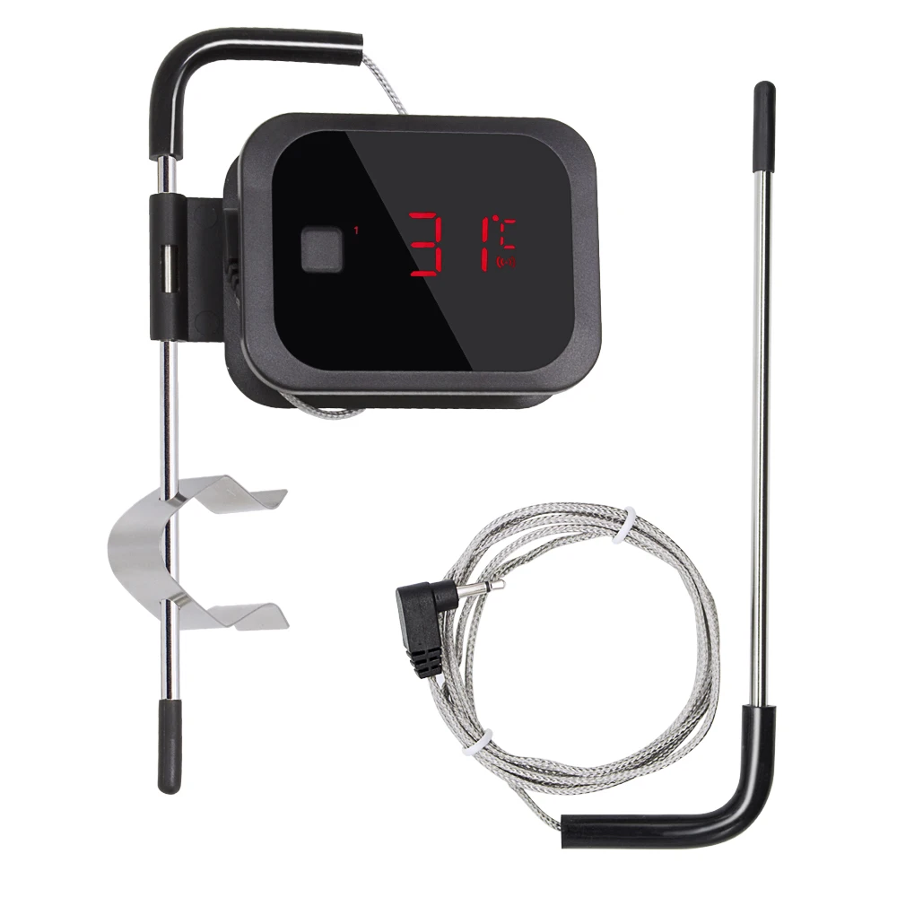 

Inkbird IBT-2X digital food cooking meat meter bluetooth thermometer, Black
