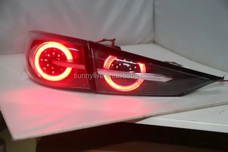 LED rear light  For MAZDA 3 Axela Sedan LED Strip Tail Lamp 2015 Clear cover TW