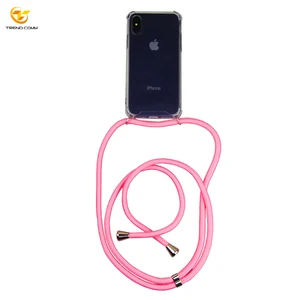 Clear TPU iPhone Max Crossbody Phone Case