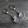 OEM 3d Laser Crystal Glass Keychain With Led Lighting