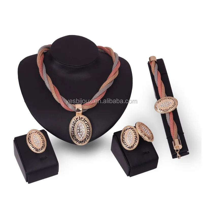 

stock original factory wholesale gold filled full jewelry sets