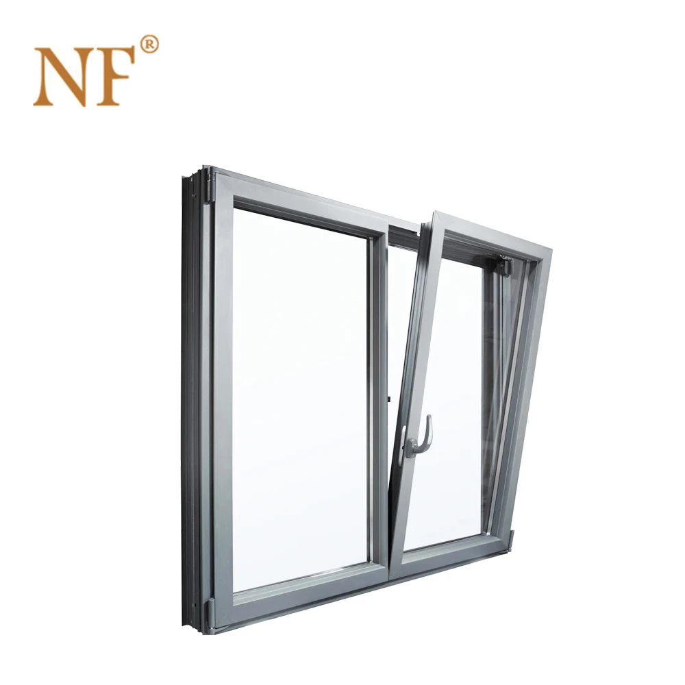 Timber frame aluminium wooden louver casement window