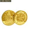 Old gold coins 1 oz .100 Mills Gold Plated Firefighter Round coin value for sale