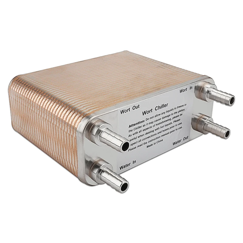 30 Plate Heat Exchanger Stainless Plate Wort Chiller Brewing Chiller