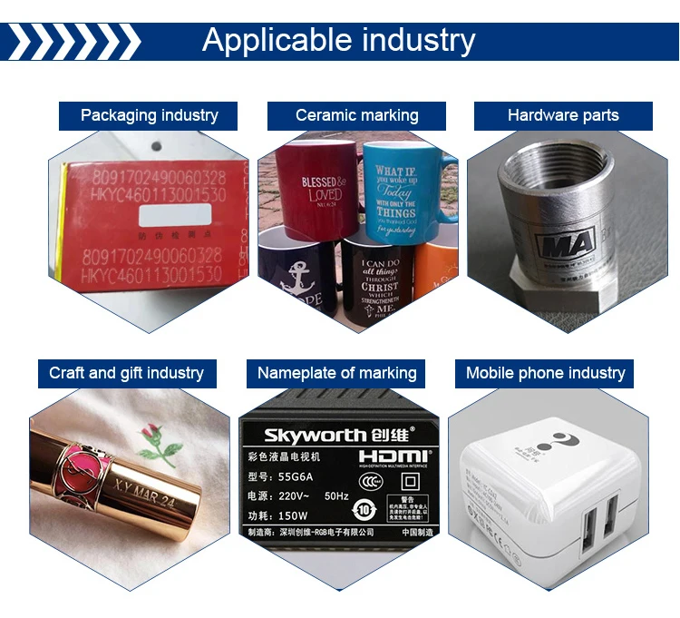 all metal fiber laser marking machine engraving machinery Integrated portable 20W