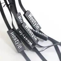 

New Product Custom Plastic Hang Tag String Loop With Brand Logo For Garment Clothing Jean Tag