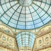 shopping mall prefabricated steel space frame glass dome skylight with aluminium roof panel